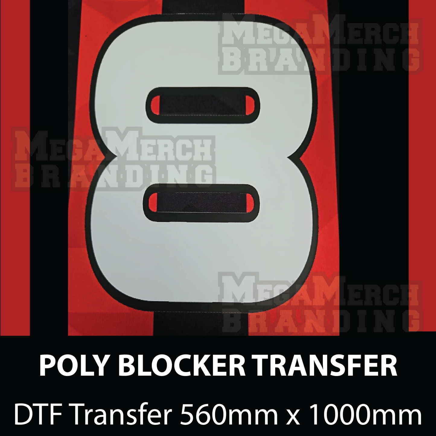 DTF (POLY BLOCKER) Transfers Sheet Size 560mm x 1000mm (File Uploader)