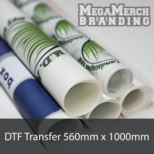 DTF (WHITE OLNY) Transfers Sheet Size 560mm x 1000mm (File Uploader)