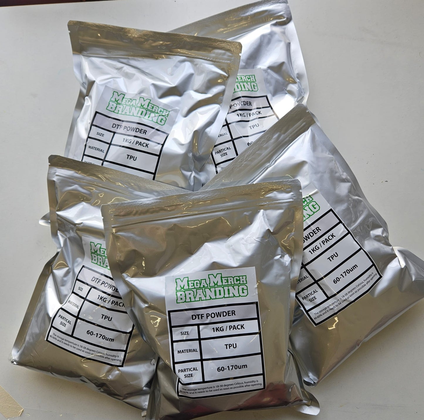 DTF Adhesive White Powder – 1kg